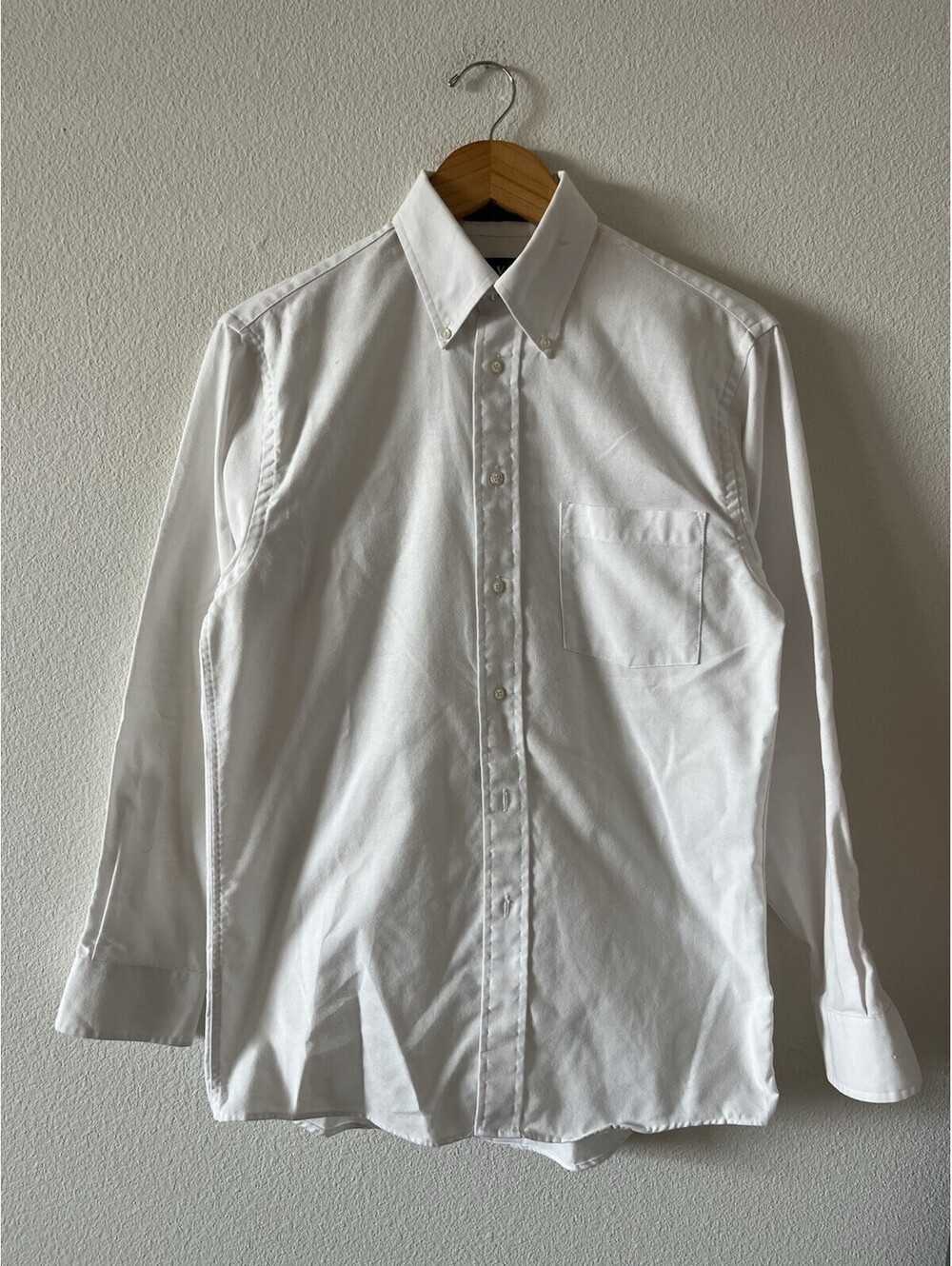 Arrow Dover Men White Oxford Button Down L/S Dress Shirt 15⁠